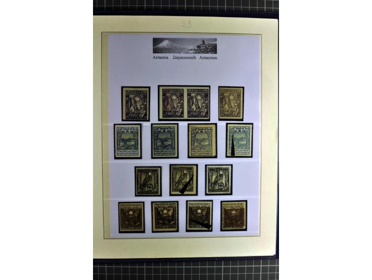 1919/23, sehr schöne ungebrauchte/postfrische und gestempelte Sammlung auf selbsgestalteten Blättern auf 34 Seiten, insgesamt