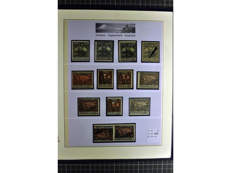 1919/23, sehr schöne ungebrauchte/postfrische und gestempelte Sammlung auf selbsgestalteten Blättern auf 34 Seiten, insgesamt