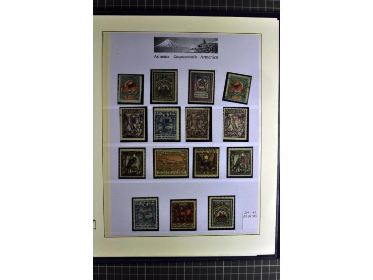 1919/23, sehr schöne ungebrauchte/postfrische und gestempelte Sammlung auf selbsgestalteten Blättern auf 34 Seiten, insgesamt