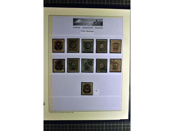 1919/23, sehr schöne ungebrauchte/postfrische und gestempelte Sammlung auf selbsgestalteten Blättern auf 34 Seiten, insgesamt