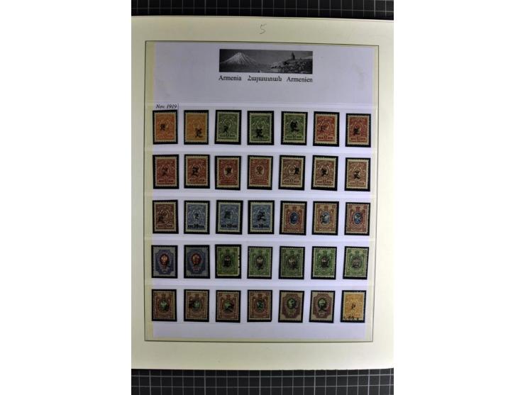 1919/23, sehr schöne ungebrauchte/postfrische und gestempelte Sammlung auf selbsgestalteten Blättern auf 34 Seiten, insgesamt