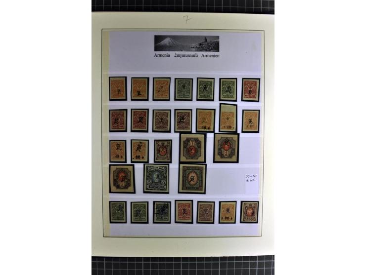 1919/23, sehr schöne ungebrauchte/postfrische und gestempelte Sammlung auf selbsgestalteten Blättern auf 34 Seiten, insgesamt