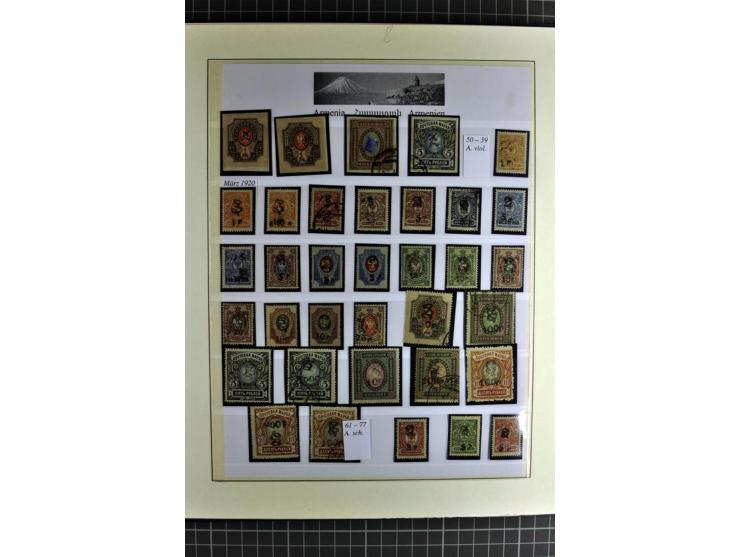 1919/23, sehr schöne ungebrauchte/postfrische und gestempelte Sammlung auf selbsgestalteten Blättern auf 34 Seiten, insgesamt