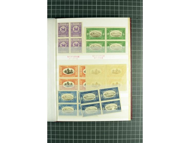 1920, Chassepot Ausgabe, kleine Sammlung mit seltenen Stücken der Originalmarken, dabei 4 ungezähnte, ein Satz von 5 SPECIMEN