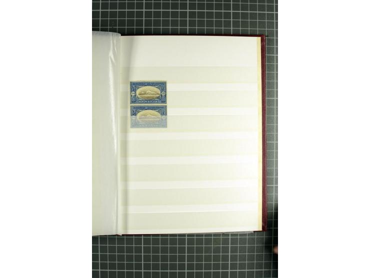 1920, Chassepot Ausgabe, kleine Sammlung mit seltenen Stücken der Originalmarken, dabei 4 ungezähnte, ein Satz von 5 SPECIMEN