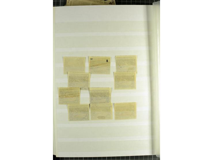 1923, Yessayan 2. Ausgabe, zwei 64seitige Lagerbücher, ein mit echten Werten, mit und ohne Aufdruck, das andere Lagerbuch mit
