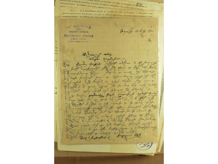 BESONDERHEITEN: 19. Jahrhundert bis 1950 (ca.), dabei Zeitungen, Kirchendokumente, Diaspora Material sowie 5 Post Dokumente m