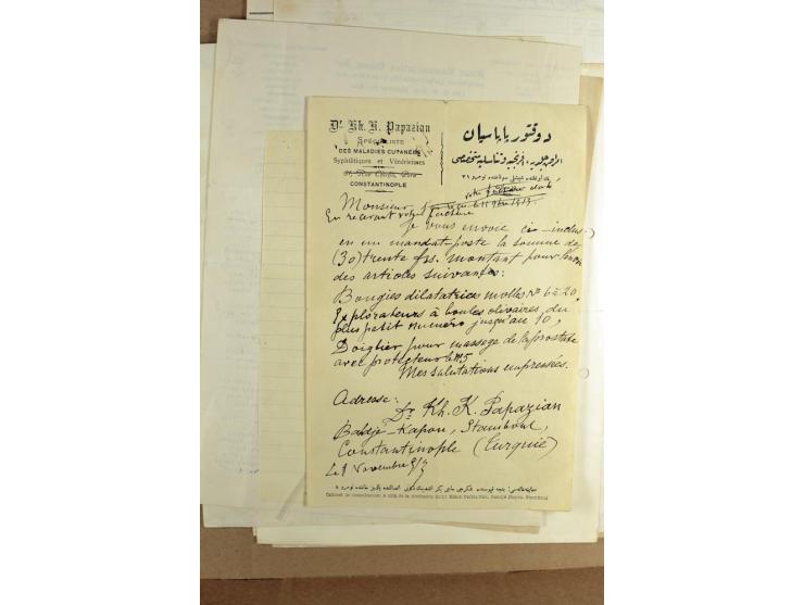 BESONDERHEITEN: 19. Jahrhundert bis 1950 (ca.), dabei Zeitungen, Kirchendokumente, Diaspora Material sowie 5 Post Dokumente m