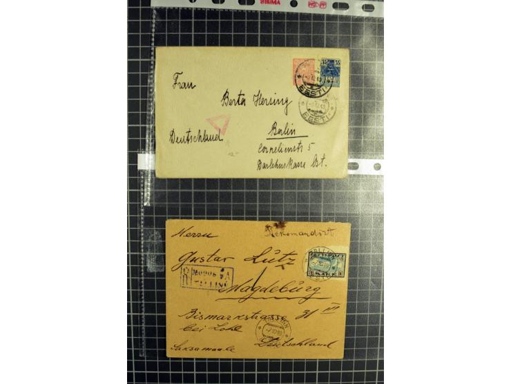 1918/42, hochinteressanter Posten mit über 140 Briefen, dabei diverse Ganzsachen, 1. Republik, Deutsche Besetzung I. und II. 