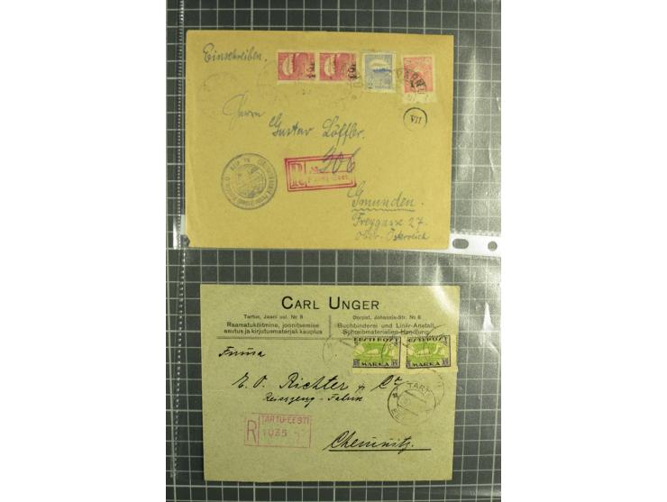 1918/42, hochinteressanter Posten mit über 140 Briefen, dabei diverse Ganzsachen, 1. Republik, Deutsche Besetzung I. und II. 