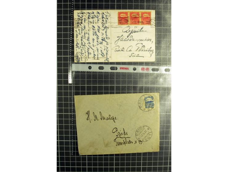 1918/42, hochinteressanter Posten mit über 140 Briefen, dabei diverse Ganzsachen, 1. Republik, Deutsche Besetzung I. und II. 