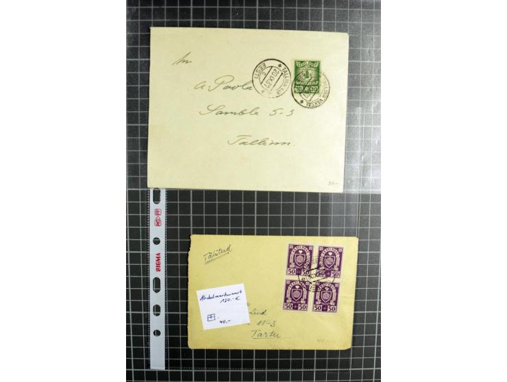 1918/42, hochinteressanter Posten mit über 140 Briefen, dabei diverse Ganzsachen, 1. Republik, Deutsche Besetzung I. und II. 
