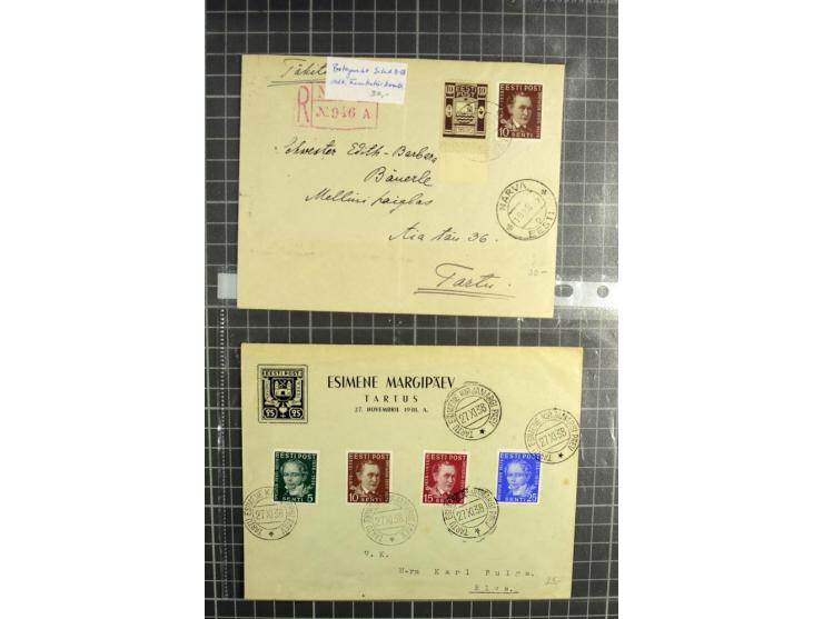 1918/42, hochinteressanter Posten mit über 140 Briefen, dabei diverse Ganzsachen, 1. Republik, Deutsche Besetzung I. und II. 