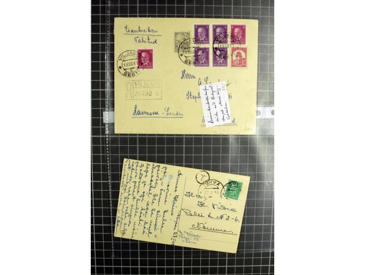 1918/42, hochinteressanter Posten mit über 140 Briefen, dabei diverse Ganzsachen, 1. Republik, Deutsche Besetzung I. und II. 