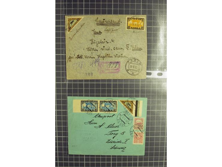 1918/42, hochinteressanter Posten mit über 140 Briefen, dabei diverse Ganzsachen, 1. Republik, Deutsche Besetzung I. und II. 