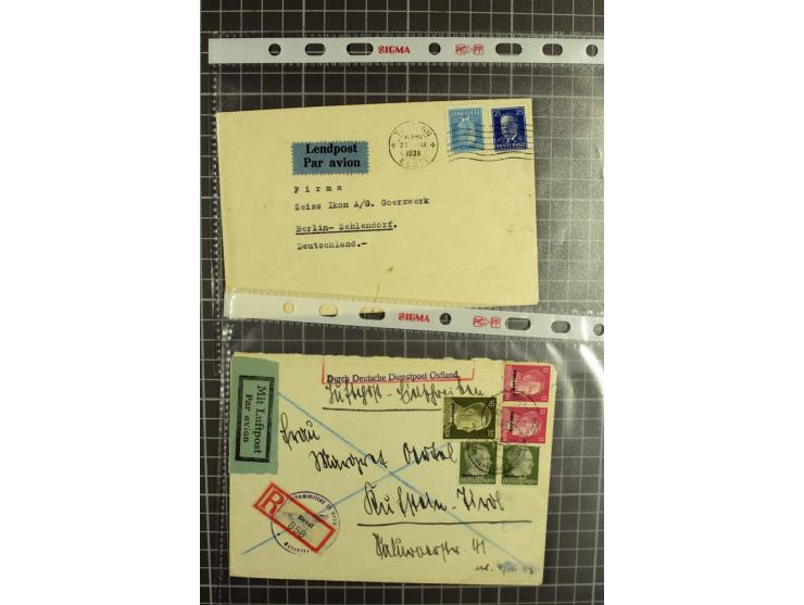 1918/42, hochinteressanter Posten mit über 140 Briefen, dabei diverse Ganzsachen, 1. Republik, Deutsche Besetzung I. und II. 