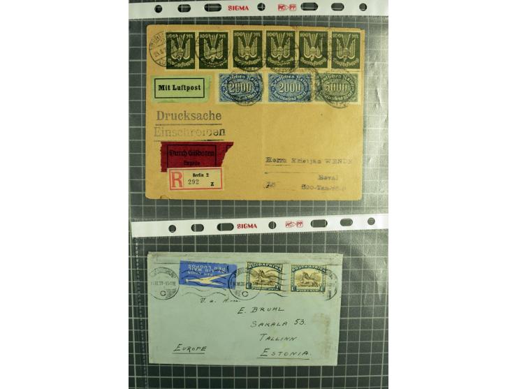 1918/42, hochinteressanter Posten mit über 140 Briefen, dabei diverse Ganzsachen, 1. Republik, Deutsche Besetzung I. und II. 