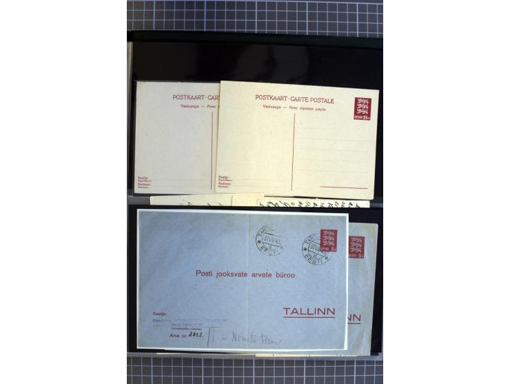 1923/40, Ganzsachensammlung ungebraucht und gestempelt, in beiden Erhaltungen gesammelt, dabei DuB1 ungebraucht und gestempel