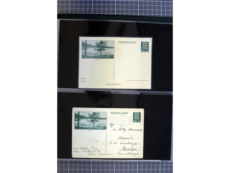 1923/40, Ganzsachensammlung ungebraucht und gestempelt, in beiden Erhaltungen gesammelt, dabei DuB1 ungebraucht und gestempel