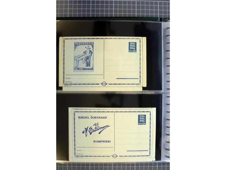 1923/40, Ganzsachensammlung ungebraucht und gestempelt, in beiden Erhaltungen gesammelt, dabei DuB1 ungebraucht und gestempel