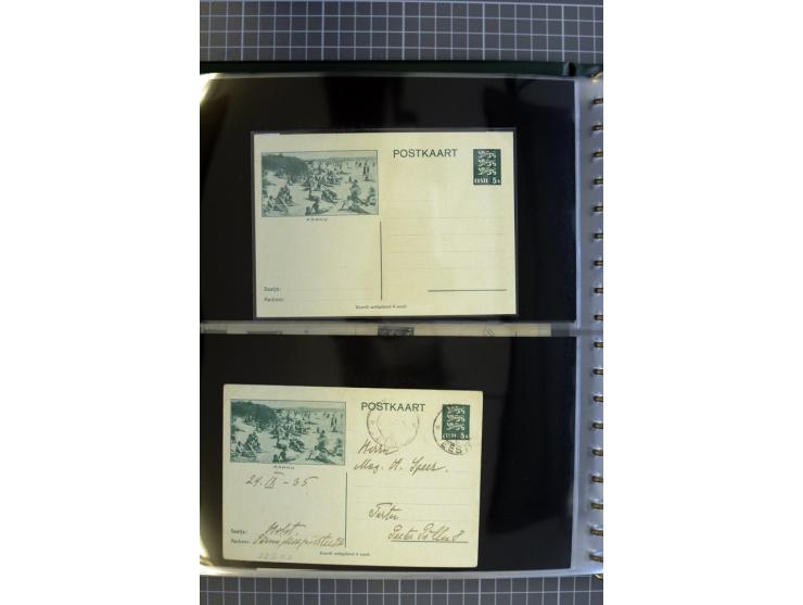 1923/40, Ganzsachensammlung ungebraucht und gestempelt, in beiden Erhaltungen gesammelt, dabei DuB1 ungebraucht und gestempel