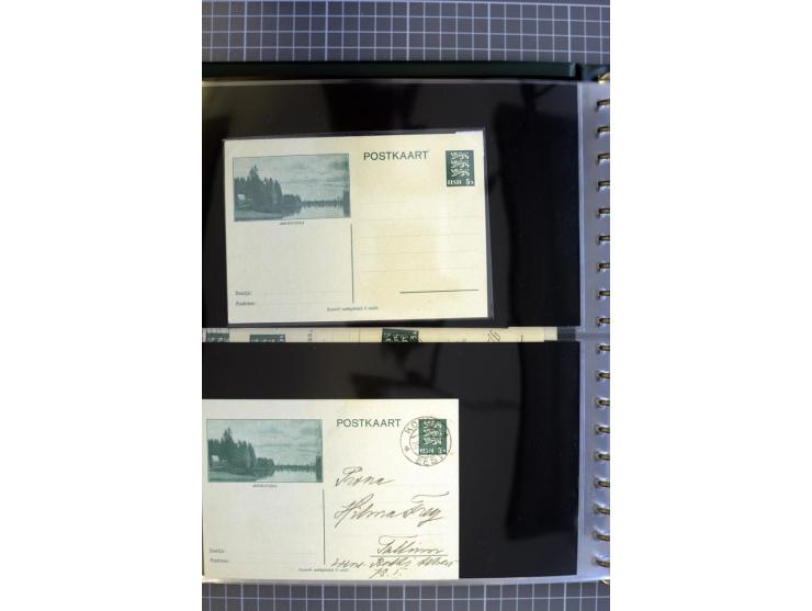 1923/40, Ganzsachensammlung ungebraucht und gestempelt, in beiden Erhaltungen gesammelt, dabei DuB1 ungebraucht und gestempel