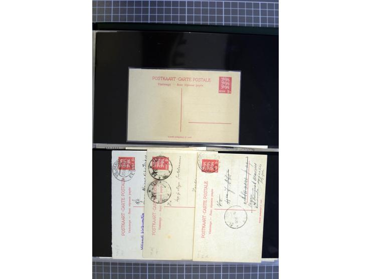 1923/40, Ganzsachensammlung ungebraucht und gestempelt, in beiden Erhaltungen gesammelt, dabei DuB1 ungebraucht und gestempel