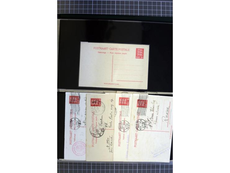 1923/40, Ganzsachensammlung ungebraucht und gestempelt, in beiden Erhaltungen gesammelt, dabei DuB1 ungebraucht und gestempel