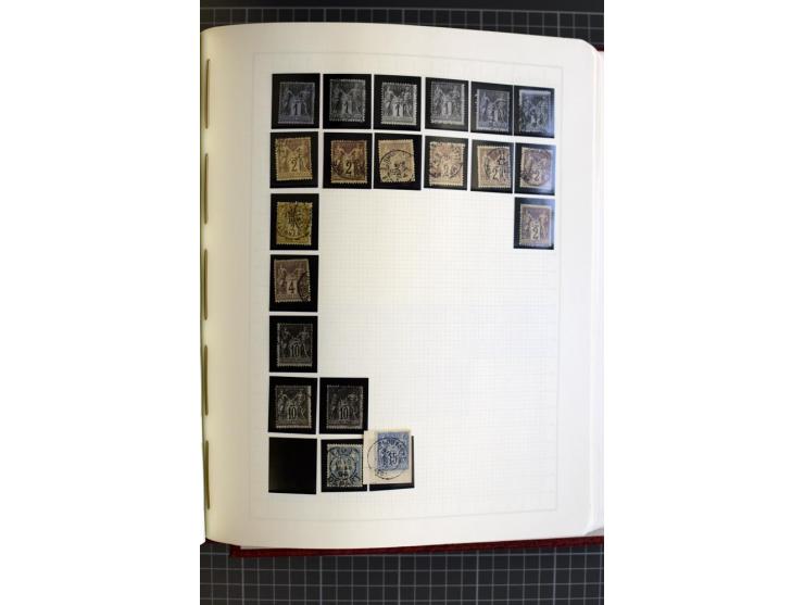 1849/1938, meist gestempelte Sammlung mit guten Ausgaben wie Mi.-Nr. 49K (Attest Calves), Porto, Kolonien Allgemeine Ausgaben