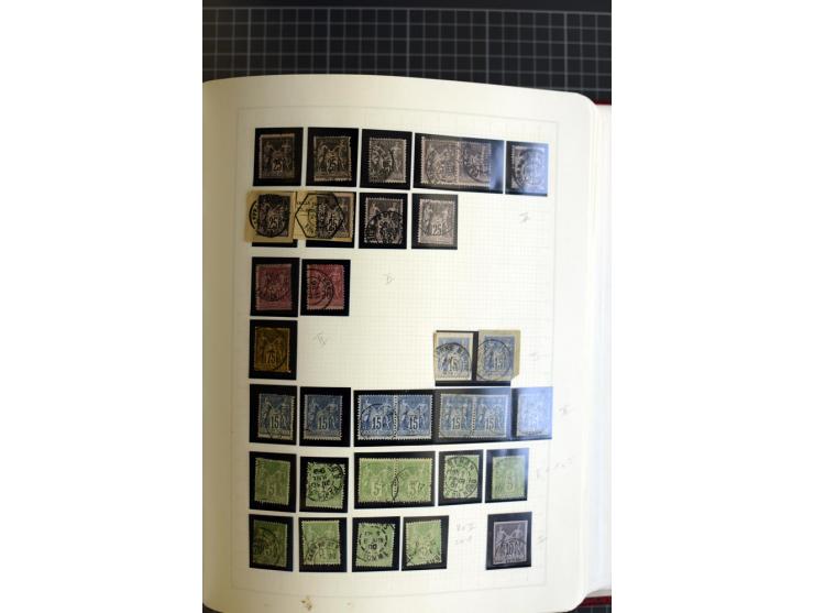 1849/1938, meist gestempelte Sammlung mit guten Ausgaben wie Mi.-Nr. 49K (Attest Calves), Porto, Kolonien Allgemeine Ausgaben