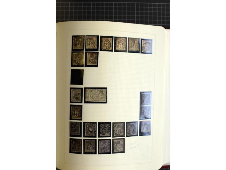 1849/1938, meist gestempelte Sammlung mit guten Ausgaben wie Mi.-Nr. 49K (Attest Calves), Porto, Kolonien Allgemeine Ausgaben