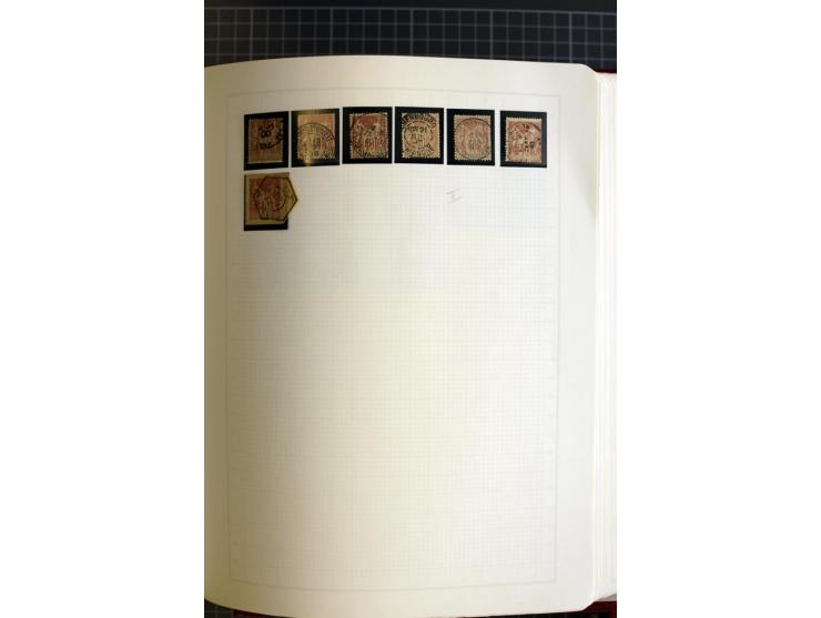 1849/1938, meist gestempelte Sammlung mit guten Ausgaben wie Mi.-Nr. 49K (Attest Calves), Porto, Kolonien Allgemeine Ausgaben