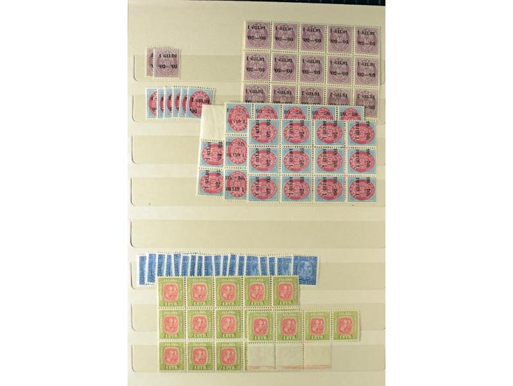 1896/1949, postfrischer Lagerbestand mit Dienst, oft in Einheiten, dabei Mi.-Nr.92(35), 102(21), 112(18), D43 (ca.130),etc, s