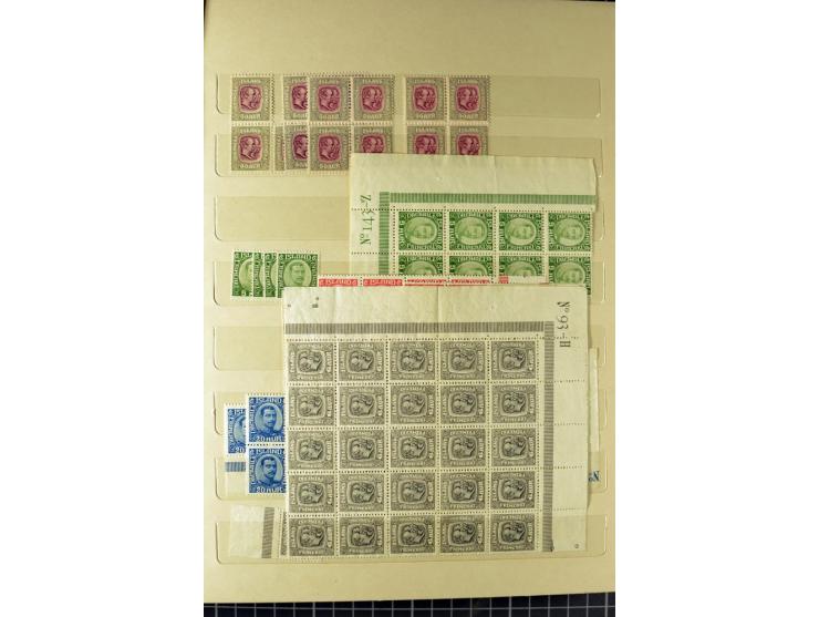 1896/1949, postfrischer Lagerbestand mit Dienst, oft in Einheiten, dabei Mi.-Nr.92(35), 102(21), 112(18), D43 (ca.130),etc, s