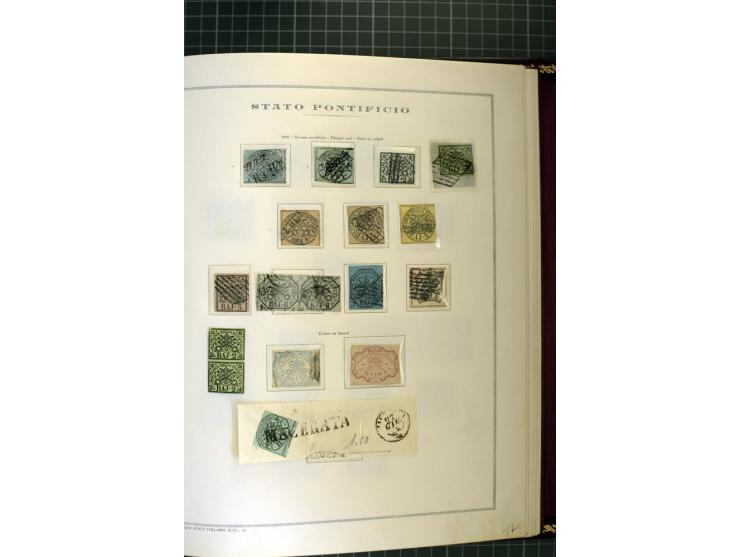 1850/1864, Kirchenstaat bis Toskana, ungebrauchte und gestempelte Sammlung mit vielen besseren Werten und einigen schönen Bri