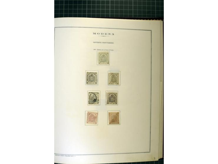 1850/1864, Kirchenstaat bis Toskana, ungebrauchte und gestempelte Sammlung mit vielen besseren Werten und einigen schönen Bri