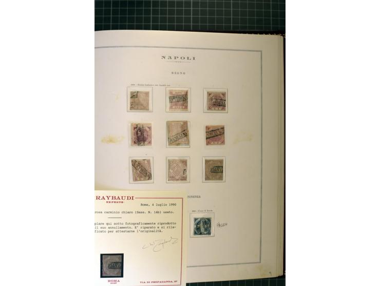 1850/1864, Kirchenstaat bis Toskana, ungebrauchte und gestempelte Sammlung mit vielen besseren Werten und einigen schönen Bri