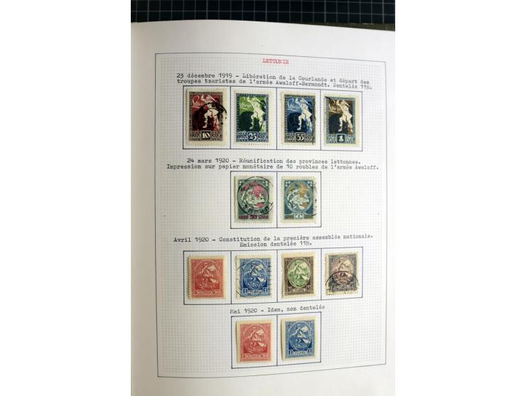 1918/40, ungebrauchte und gestempelte Sammlung mit Mi.Nr. 220-24, einigen Briefen und Karten etc.