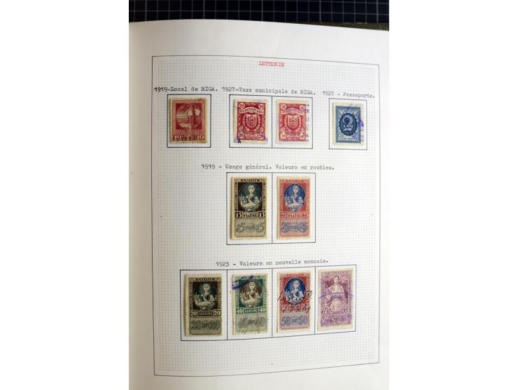 1918/40, ungebrauchte und gestempelte Sammlung mit Mi.Nr. 220-24, einigen Briefen und Karten etc.
