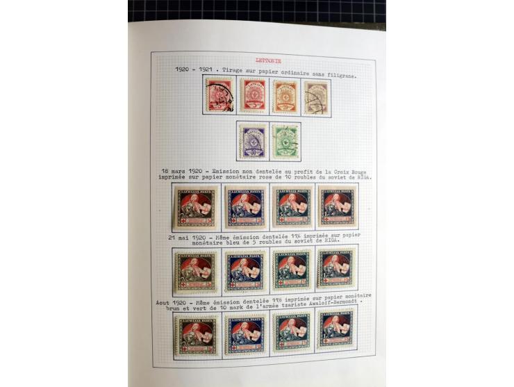 1918/40, ungebrauchte und gestempelte Sammlung mit Mi.Nr. 220-24, einigen Briefen und Karten etc.