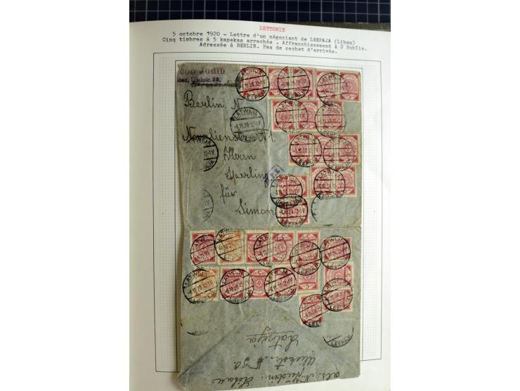 1918/40, ungebrauchte und gestempelte Sammlung mit Mi.Nr. 220-24, einigen Briefen und Karten etc.