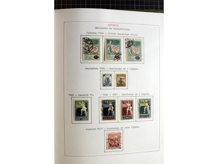 1918/40, ungebrauchte und gestempelte Sammlung mit Mi.Nr. 220-24, einigen Briefen und Karten etc.