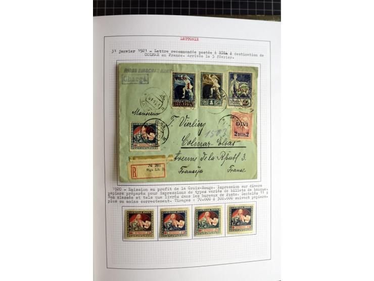 1918/40, ungebrauchte und gestempelte Sammlung mit Mi.Nr. 220-24, einigen Briefen und Karten etc.