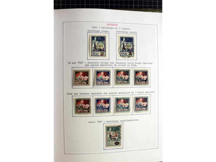 1918/40, ungebrauchte und gestempelte Sammlung mit Mi.Nr. 220-24, einigen Briefen und Karten etc.