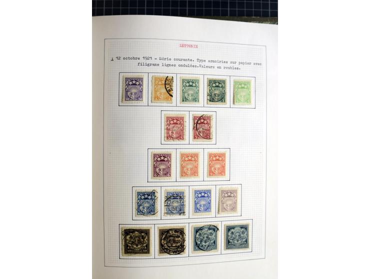 1918/40, ungebrauchte und gestempelte Sammlung mit Mi.Nr. 220-24, einigen Briefen und Karten etc.