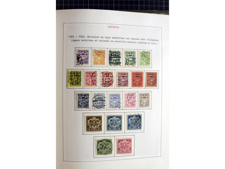 1918/40, ungebrauchte und gestempelte Sammlung mit Mi.Nr. 220-24, einigen Briefen und Karten etc.