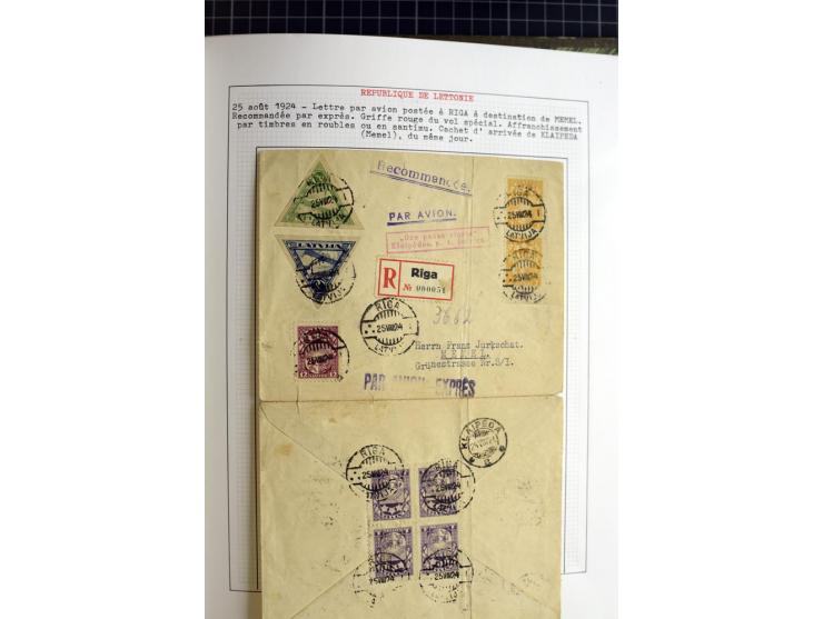 1918/40, ungebrauchte und gestempelte Sammlung mit Mi.Nr. 220-24, einigen Briefen und Karten etc.
