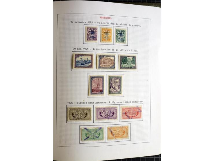 1918/40, ungebrauchte und gestempelte Sammlung mit Mi.Nr. 220-24, einigen Briefen und Karten etc.
