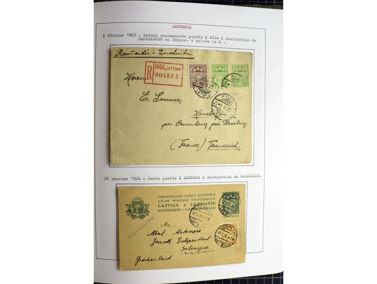 1918/40, ungebrauchte und gestempelte Sammlung mit Mi.Nr. 220-24, einigen Briefen und Karten etc.