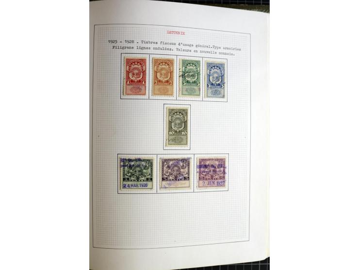 1918/40, ungebrauchte und gestempelte Sammlung mit Mi.Nr. 220-24, einigen Briefen und Karten etc.